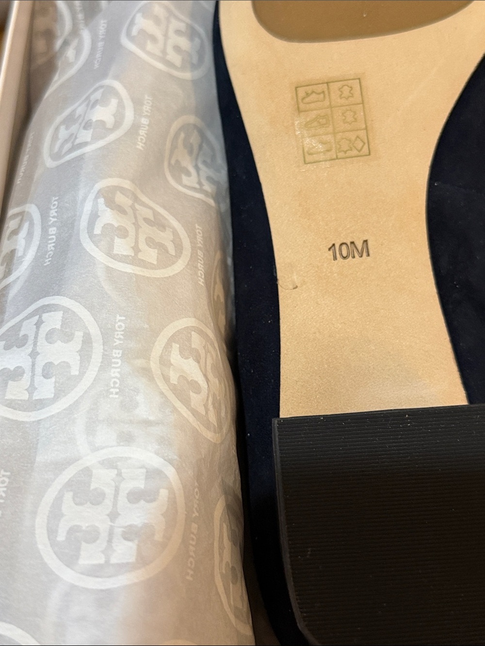 Tory Burch "GiGi" Suede Pump in Tory Navy Blue NIB 10 - Picture 8 of 9